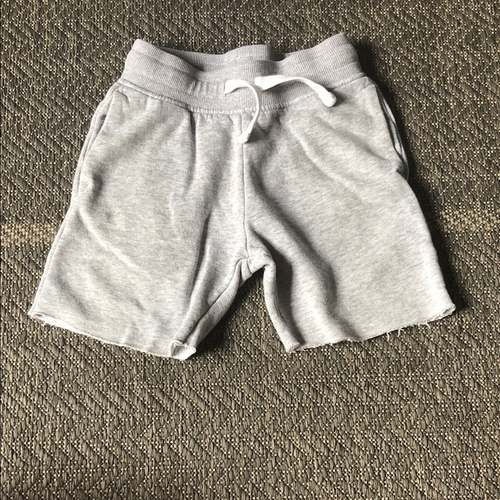 H&M Light Gray Knit Drawstring Shorts